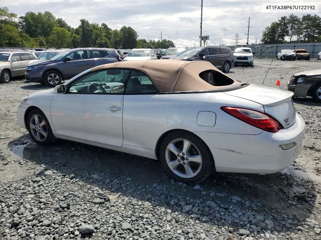 2007 Toyota Camry Solara Se VIN: 4T1FA38P67U122192 Lot: 66507494