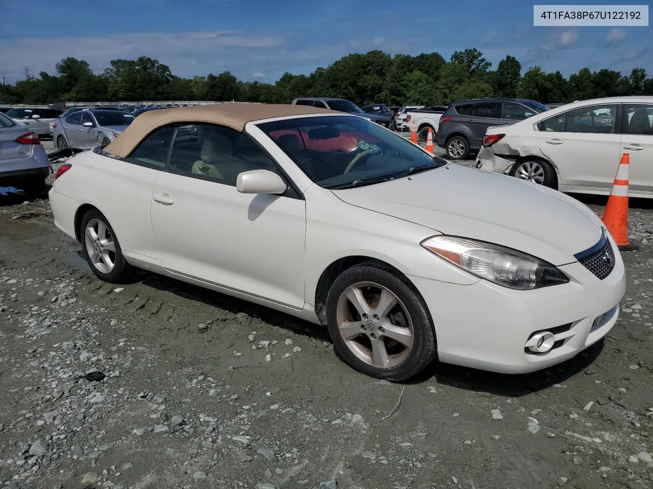 2007 Toyota Camry Solara Se VIN: 4T1FA38P67U122192 Lot: 66507494