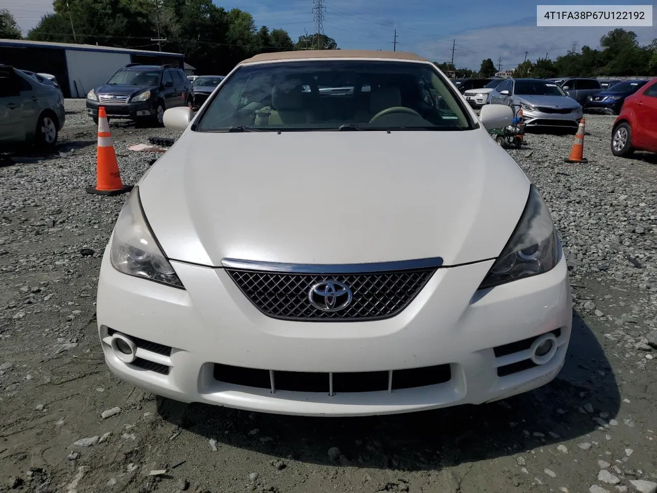 2007 Toyota Camry Solara Se VIN: 4T1FA38P67U122192 Lot: 66507494