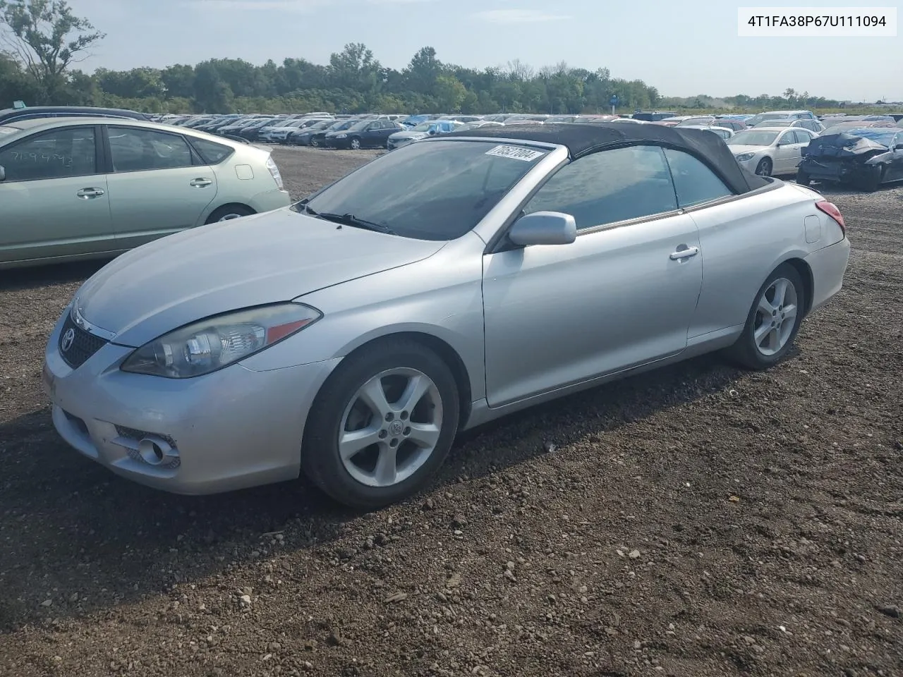 2007 Toyota Camry Solara Se VIN: 4T1FA38P67U111094 Lot: 70527004