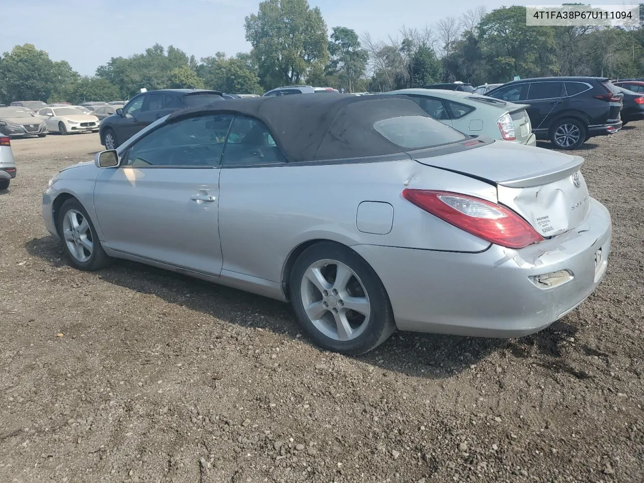 2007 Toyota Camry Solara Se VIN: 4T1FA38P67U111094 Lot: 70527004