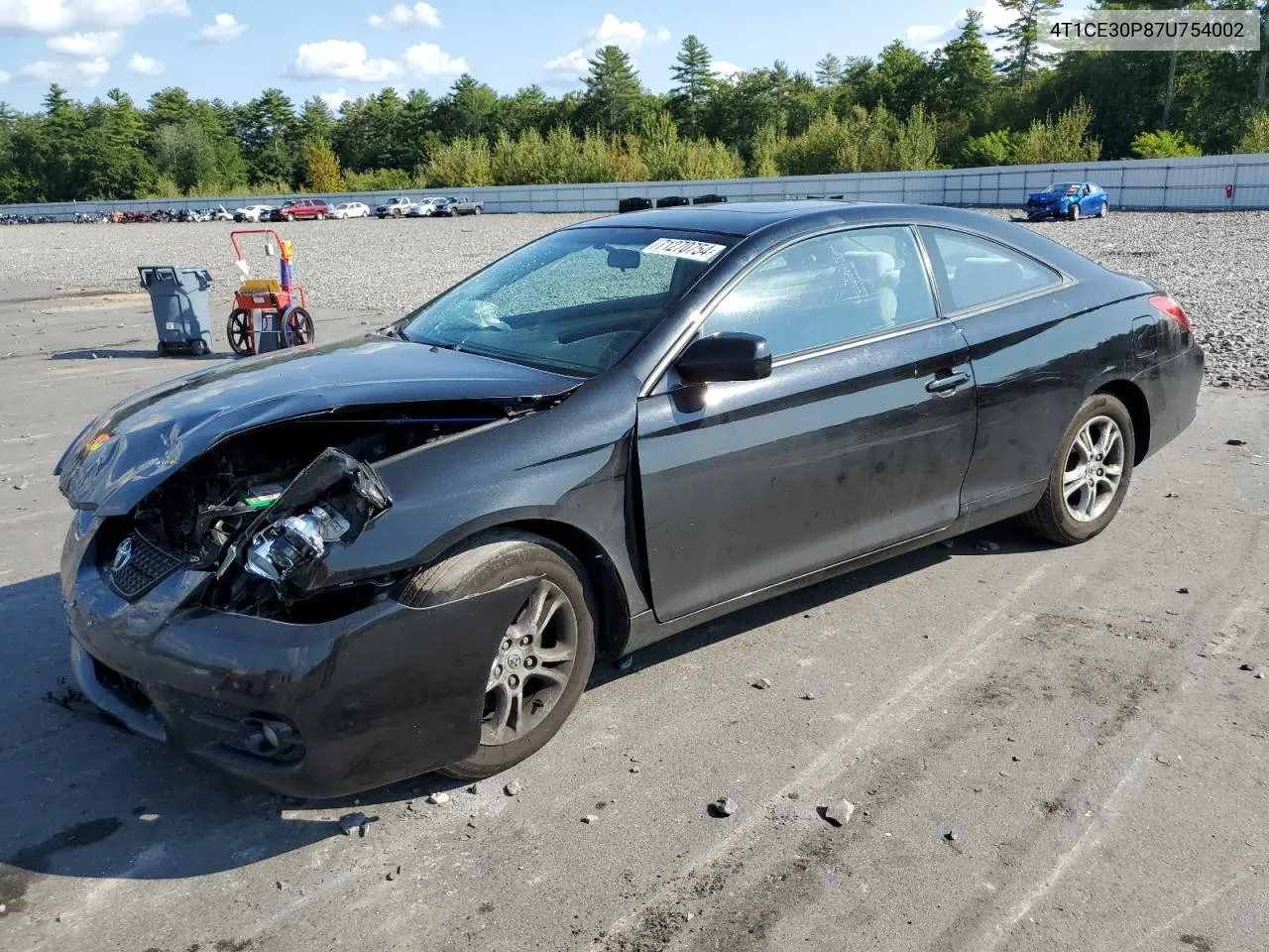 2007 Toyota Camry Solara Se VIN: 4T1CE30P87U754002 Lot: 71270754