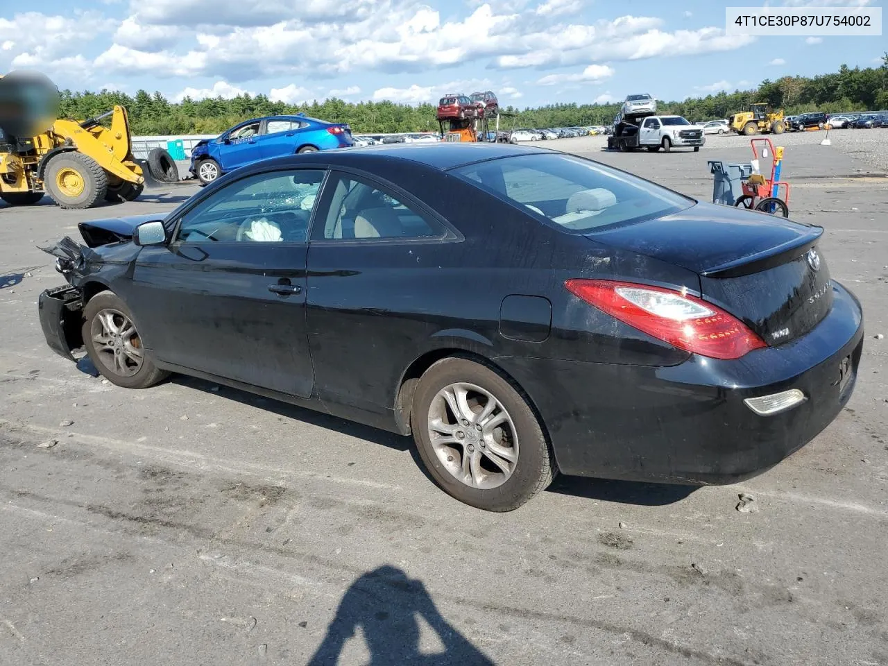 2007 Toyota Camry Solara Se VIN: 4T1CE30P87U754002 Lot: 71270754