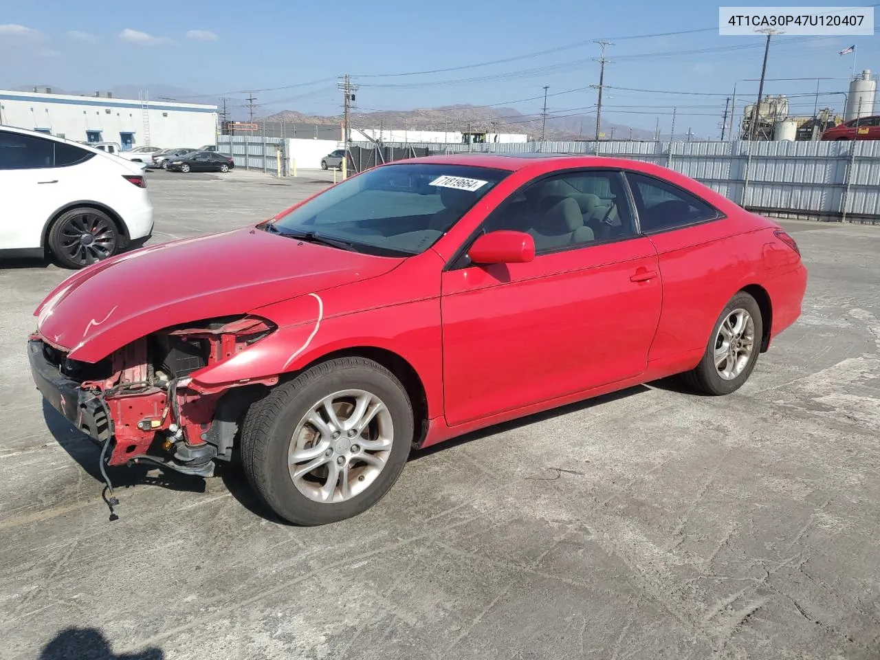 2007 Toyota Camry Solara Se VIN: 4T1CA30P47U120407 Lot: 71819664