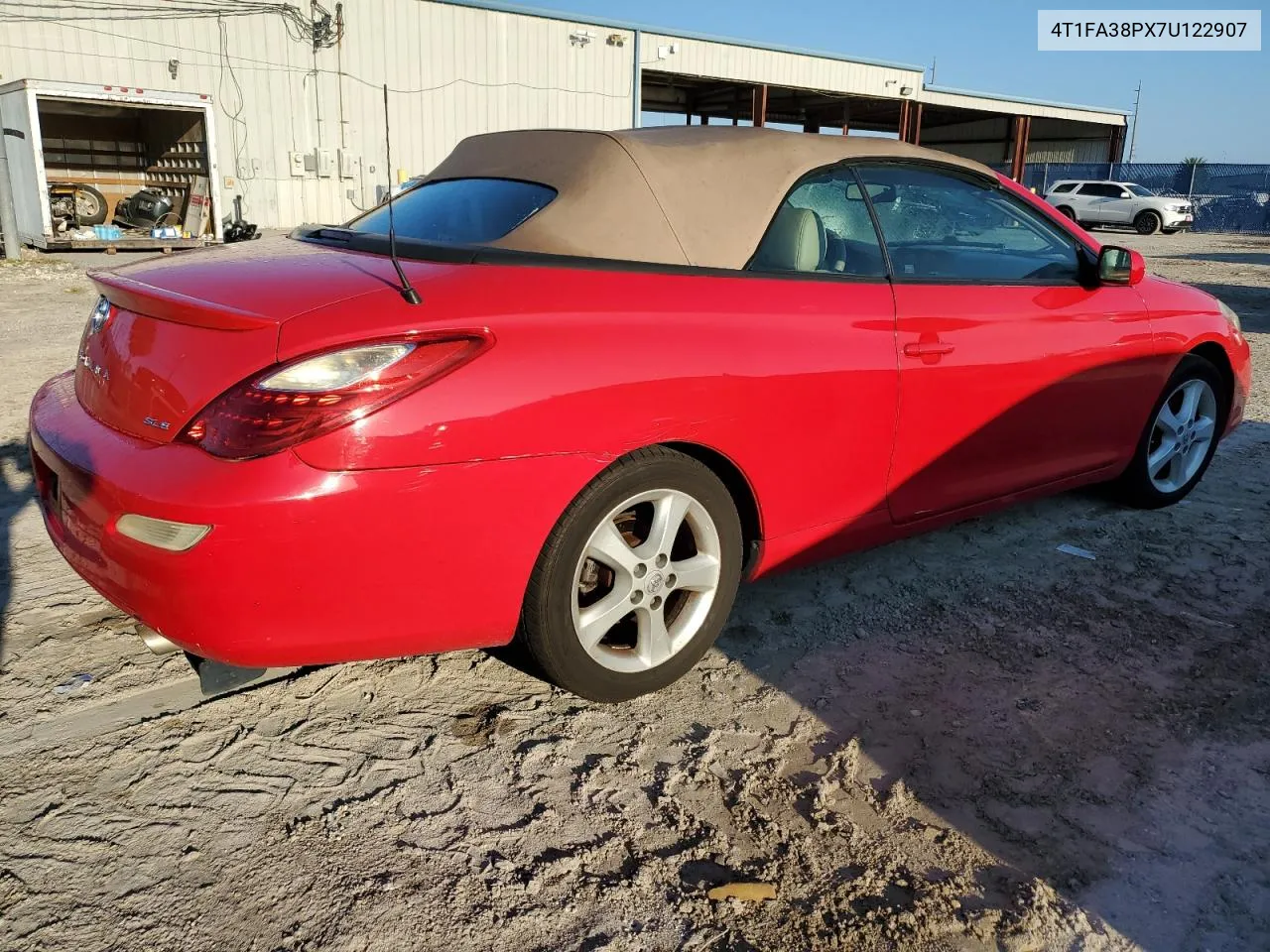 2007 Toyota Camry Solara Se VIN: 4T1FA38PX7U122907 Lot: 71943074