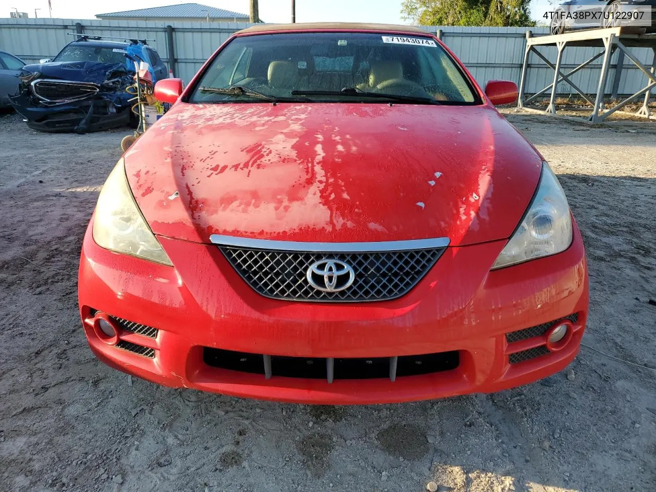 2007 Toyota Camry Solara Se VIN: 4T1FA38PX7U122907 Lot: 71943074