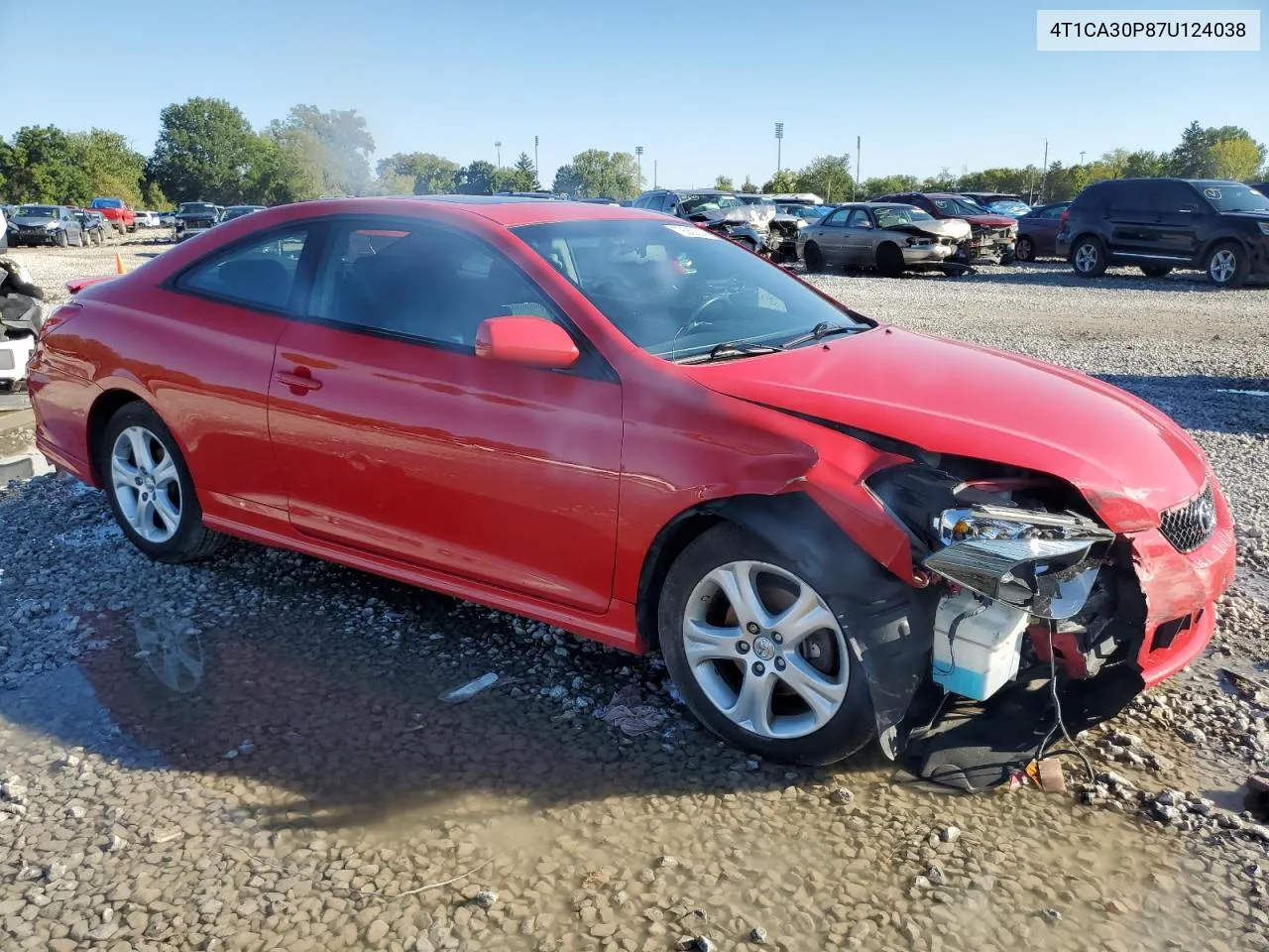 4T1CA30P87U124038 2007 Toyota Camry Solara Se