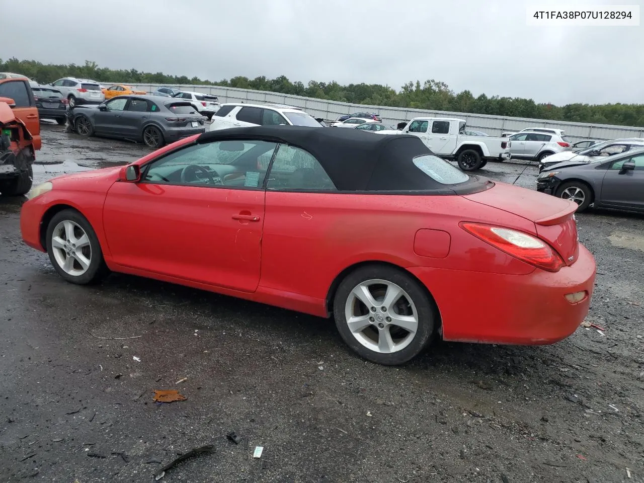 2007 Toyota Camry Solara Se VIN: 4T1FA38P07U128294 Lot: 72859094