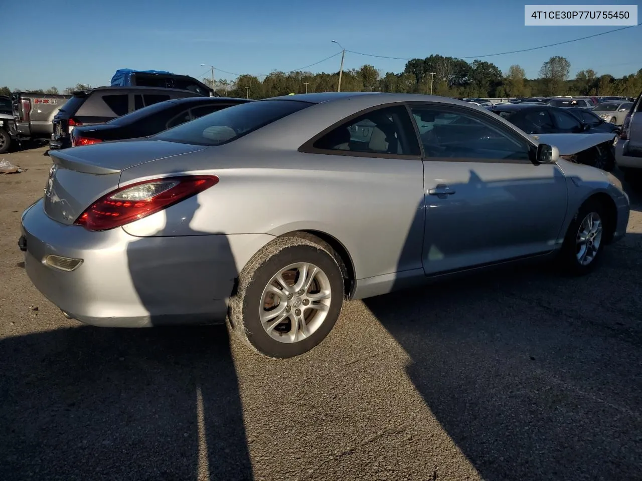 2007 Toyota Camry Solara Se VIN: 4T1CE30P77U755450 Lot: 73699264