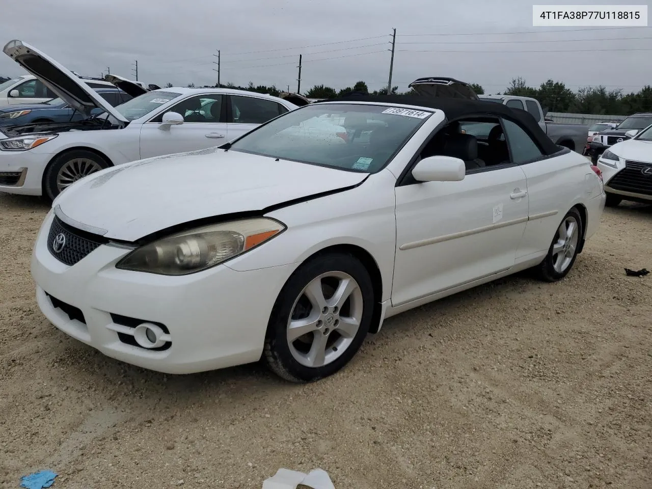 2007 Toyota Camry Solara Se VIN: 4T1FA38P77U118815 Lot: 73971614