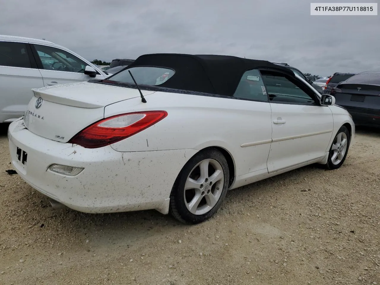 4T1FA38P77U118815 2007 Toyota Camry Solara Se