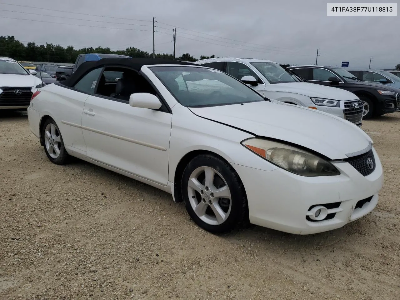 2007 Toyota Camry Solara Se VIN: 4T1FA38P77U118815 Lot: 73971614