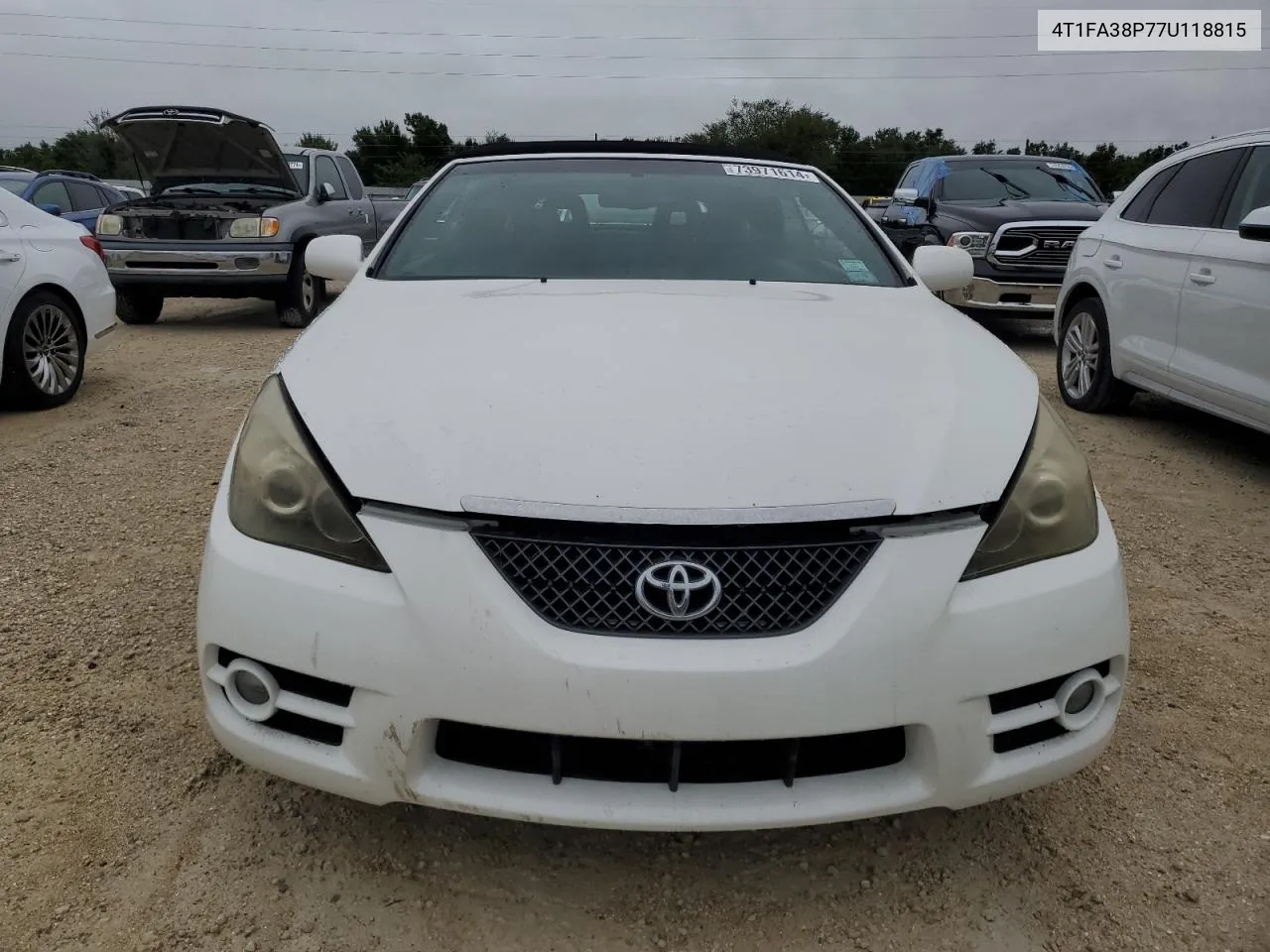 4T1FA38P77U118815 2007 Toyota Camry Solara Se