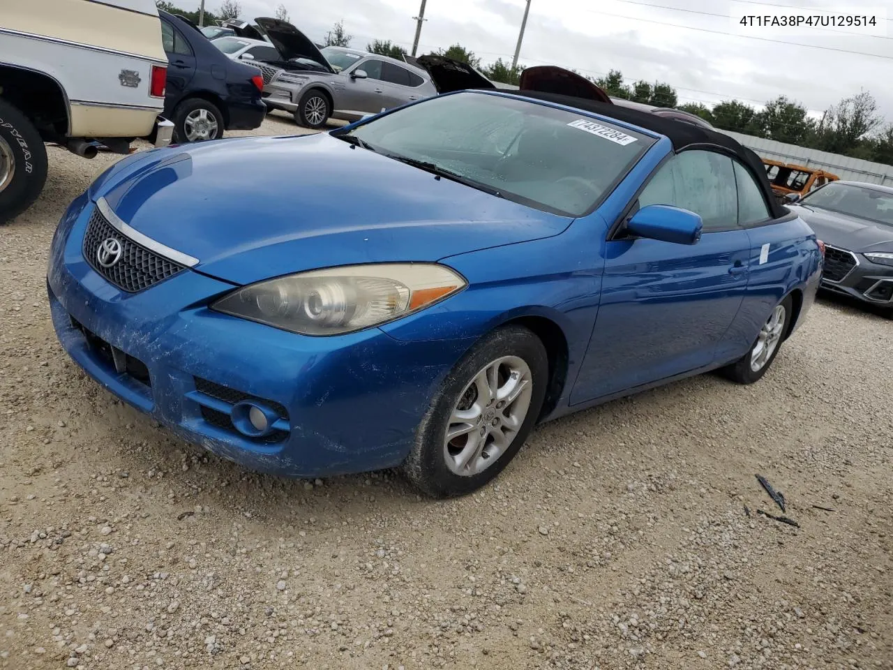 2007 Toyota Camry Solara Se VIN: 4T1FA38P47U129514 Lot: 74372284