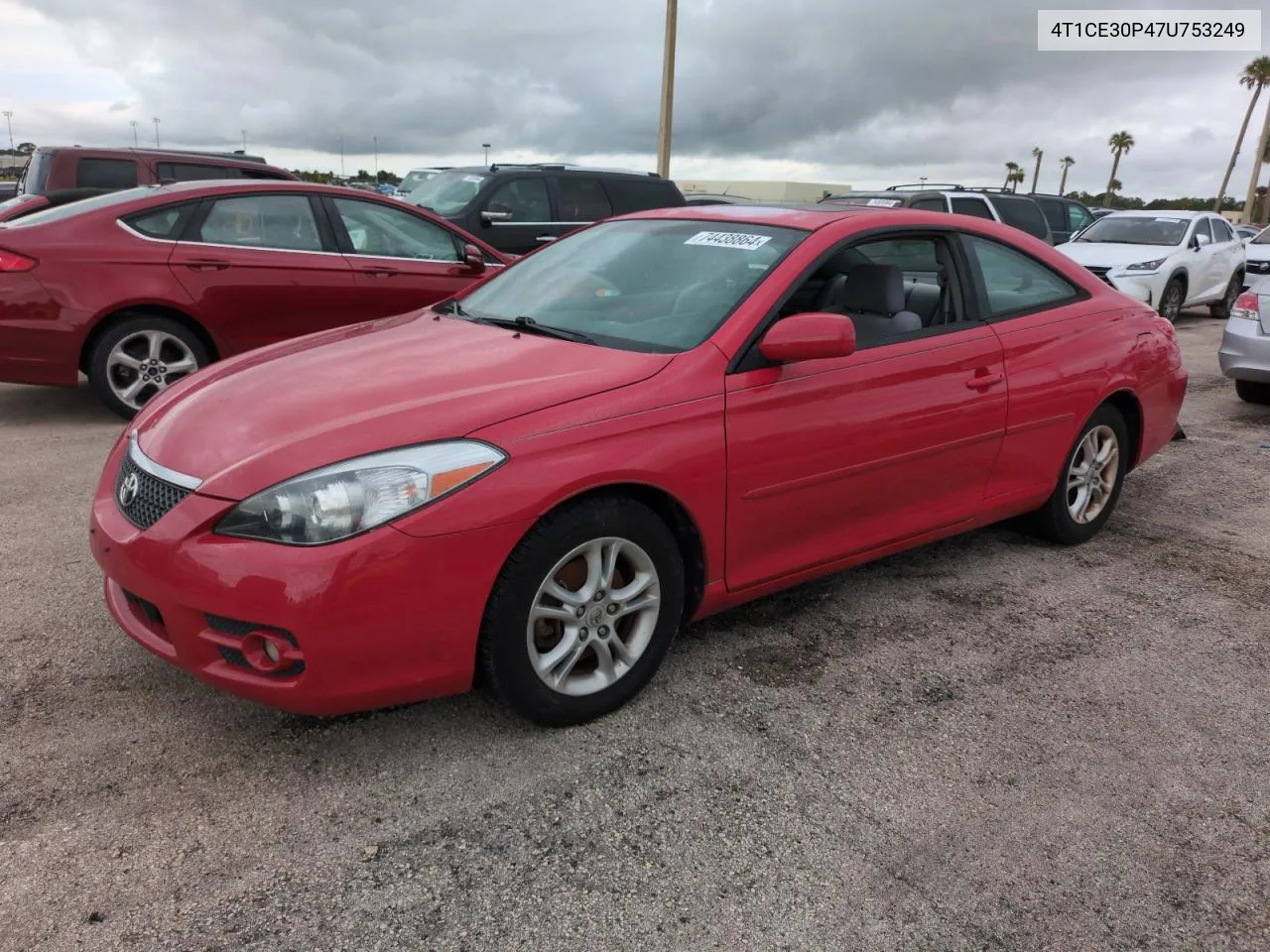 2007 Toyota Camry Solara Se VIN: 4T1CE30P47U753249 Lot: 74438864