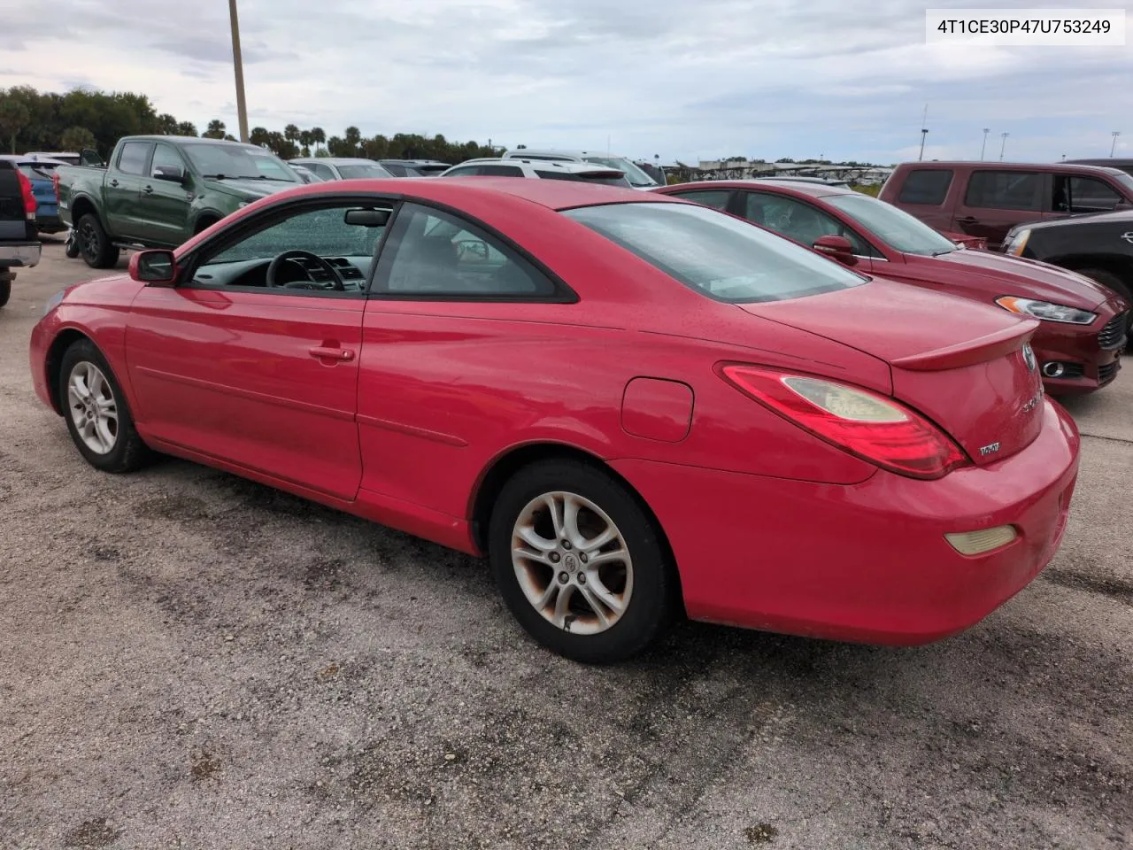 2007 Toyota Camry Solara Se VIN: 4T1CE30P47U753249 Lot: 74438864