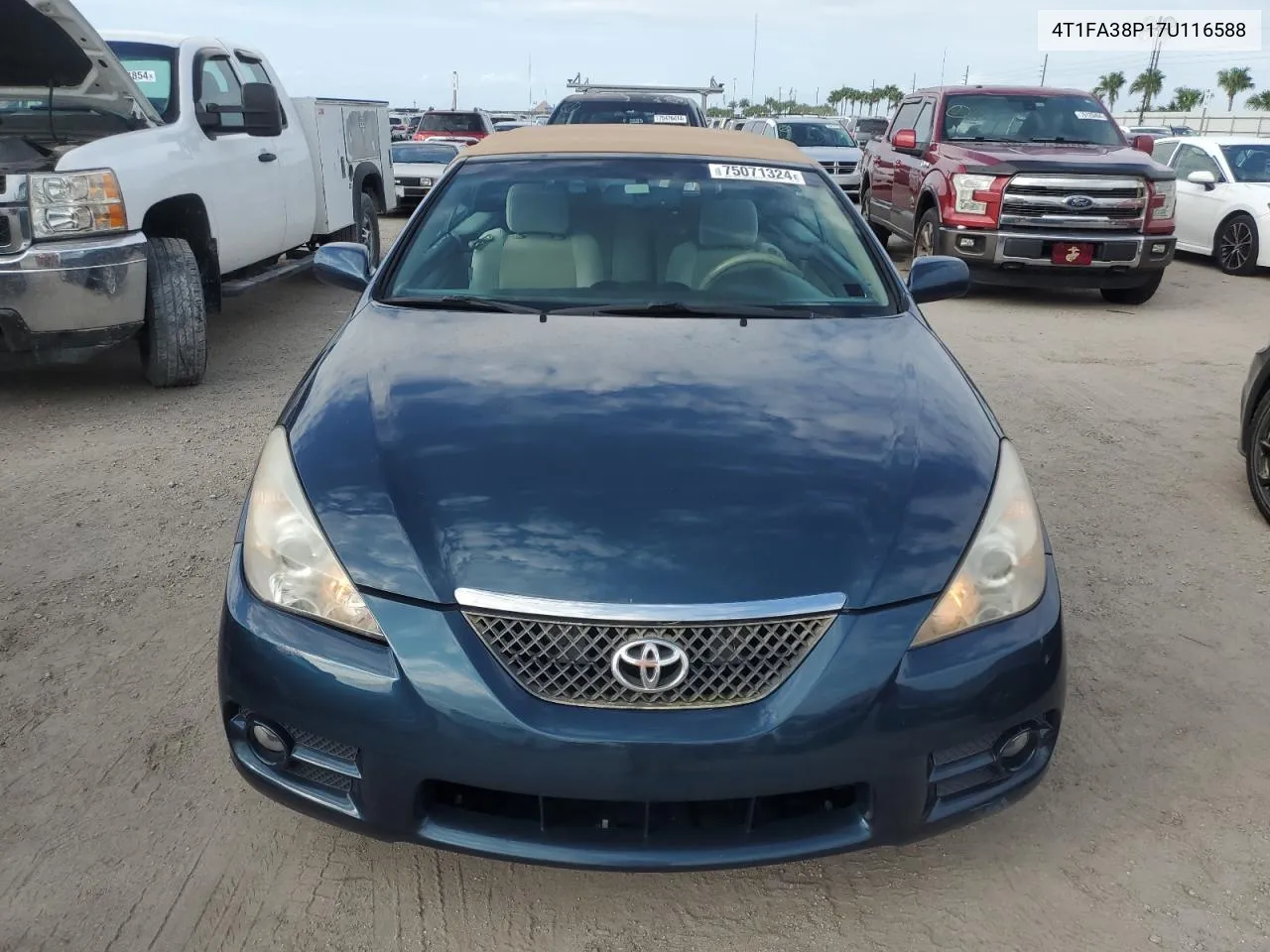 2007 Toyota Camry Solara Se VIN: 4T1FA38P17U116588 Lot: 75071324