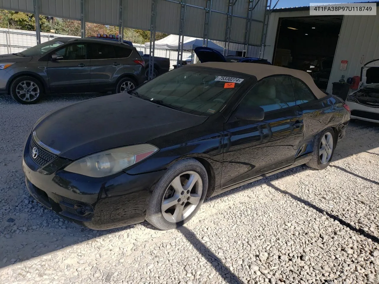 2007 Toyota Camry Solara Se VIN: 4T1FA38P97U118749 Lot: 75330274