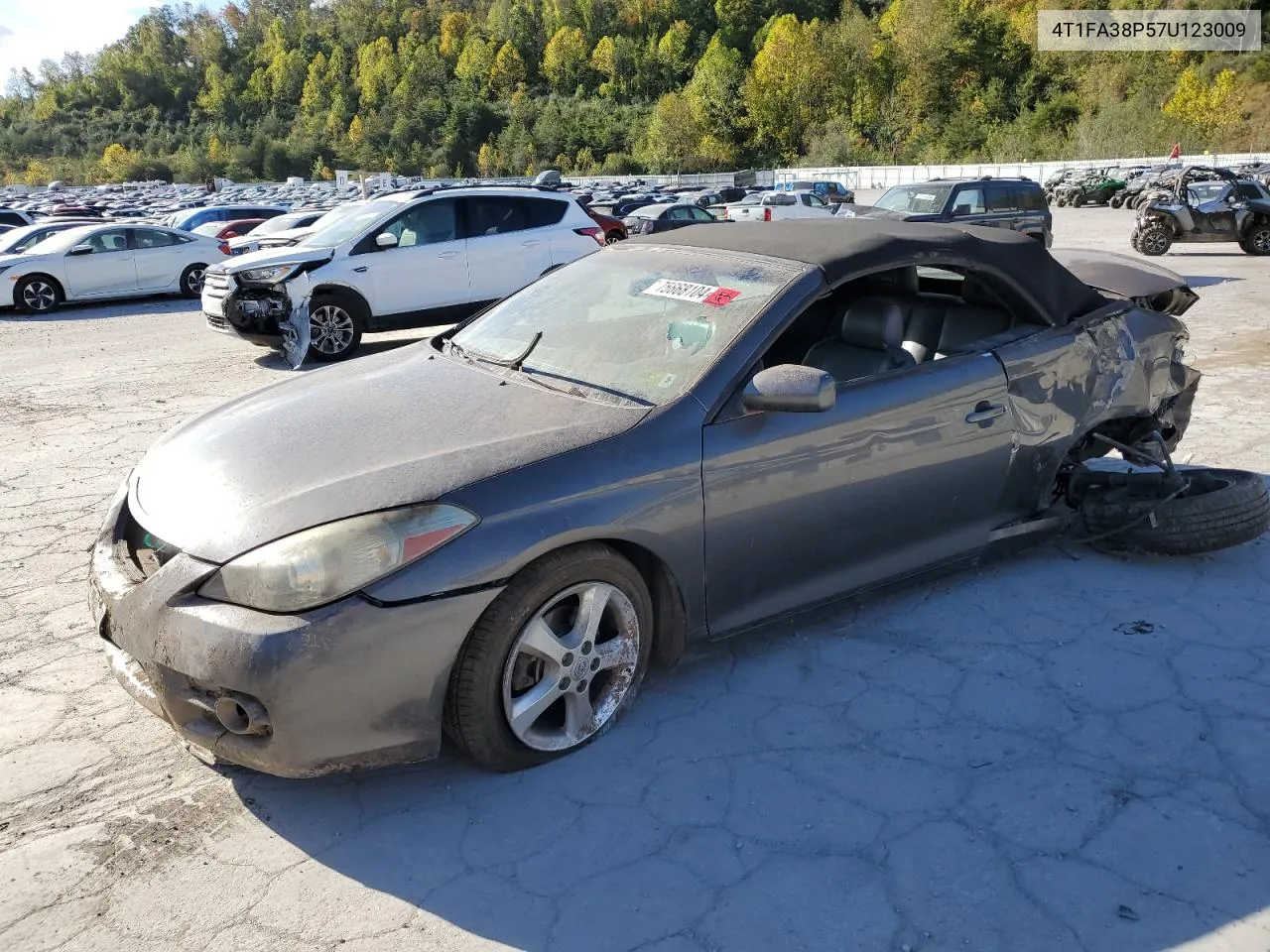 2007 Toyota Camry Solara Se VIN: 4T1FA38P57U123009 Lot: 75668104