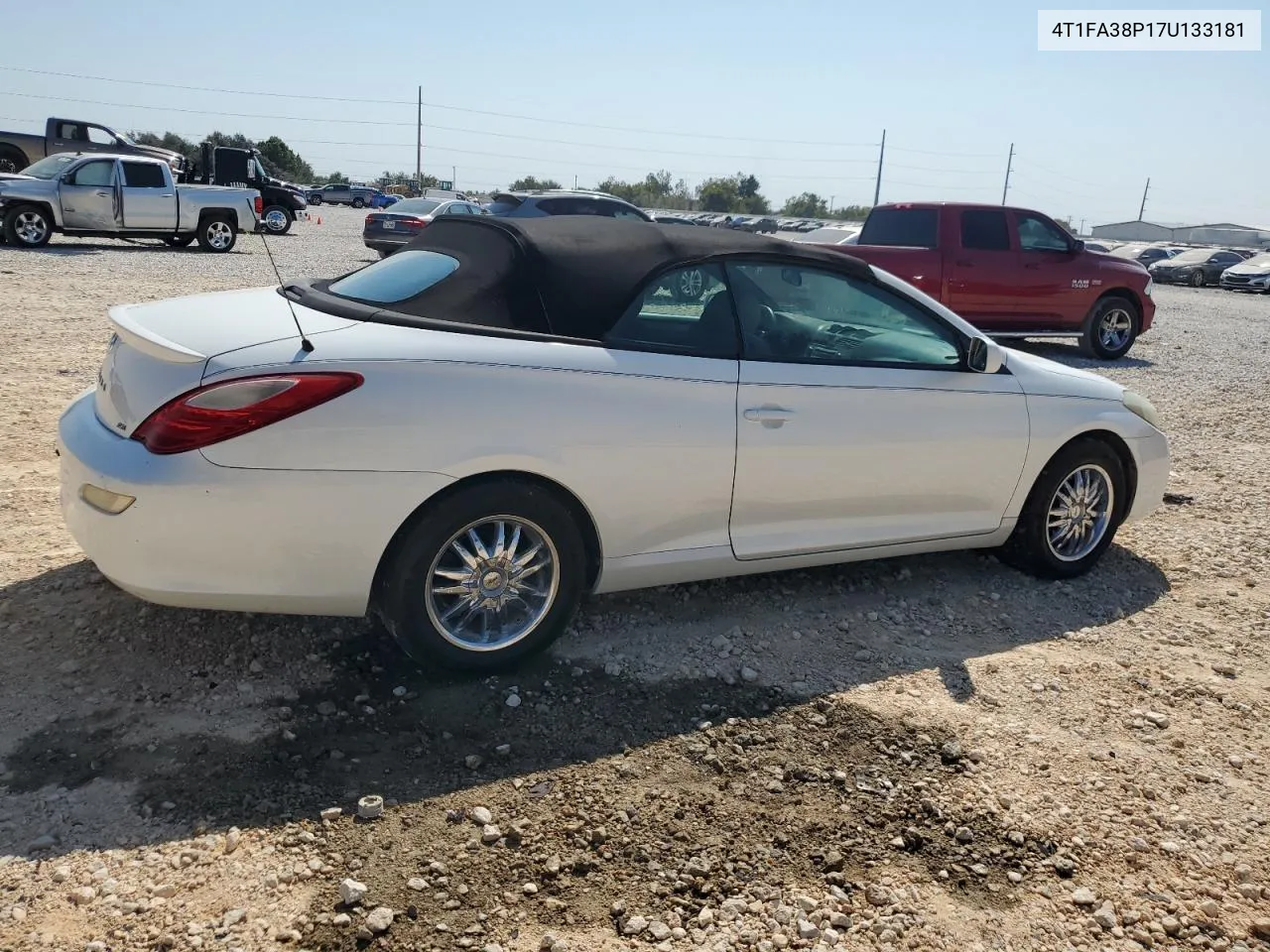 2007 Toyota Camry Solara Se VIN: 4T1FA38P17U133181 Lot: 75684234