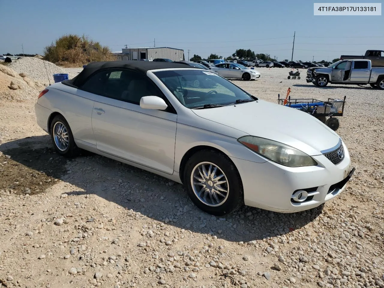 2007 Toyota Camry Solara Se VIN: 4T1FA38P17U133181 Lot: 75684234