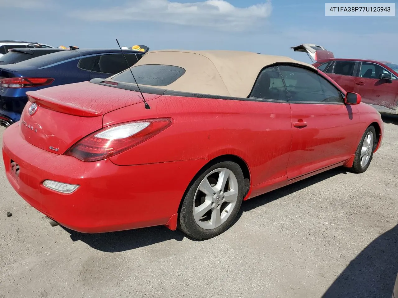 2007 Toyota Camry Solara Se VIN: 4T1FA38P77U125943 Lot: 76235364