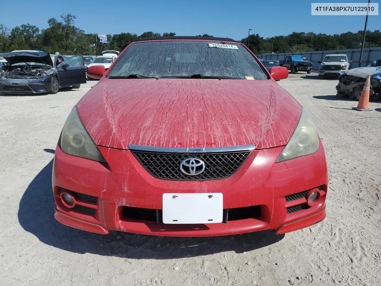 2007 Toyota Camry Solara Se VIN: 4T1FA38PX7U122910 Lot: 76520414