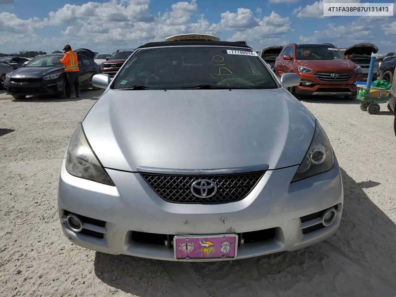 2007 Toyota Camry Solara Se VIN: 4T1FA38P87U131413 Lot: 77740974