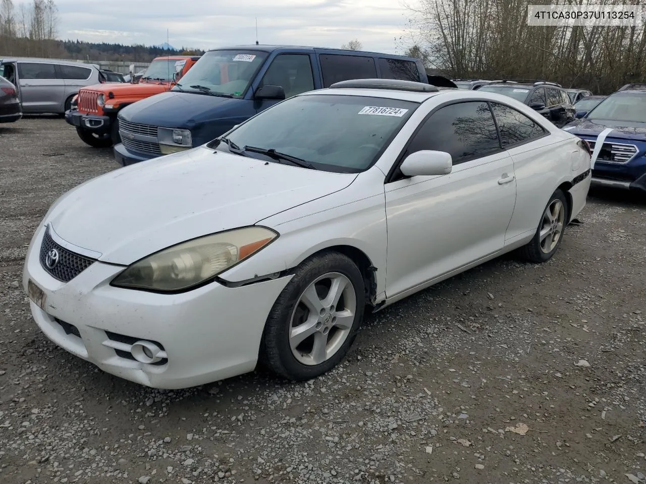 2007 Toyota Camry Solara Se VIN: 4T1CA30P37U113254 Lot: 77816724