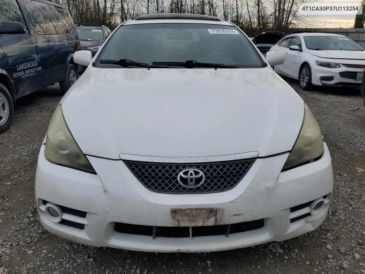 2007 Toyota Camry Solara Se VIN: 4T1CA30P37U113254 Lot: 77816724