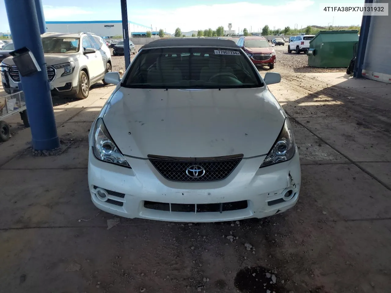 2007 Toyota Camry Solara Se VIN: 4T1FA38PX7U131932 Lot: 77907734