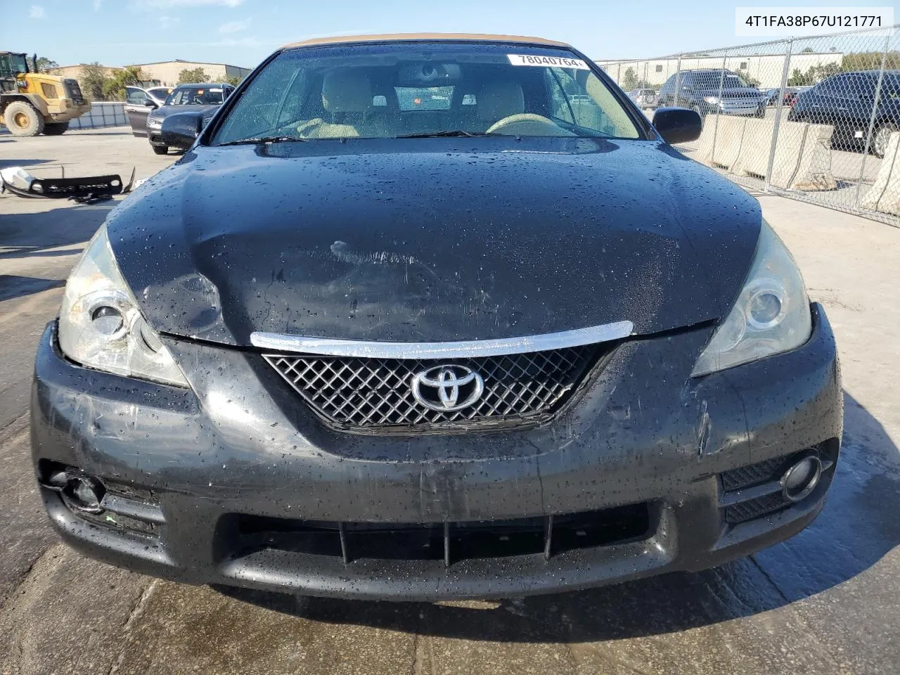 2007 Toyota Camry Solara Se VIN: 4T1FA38P67U121771 Lot: 78040764