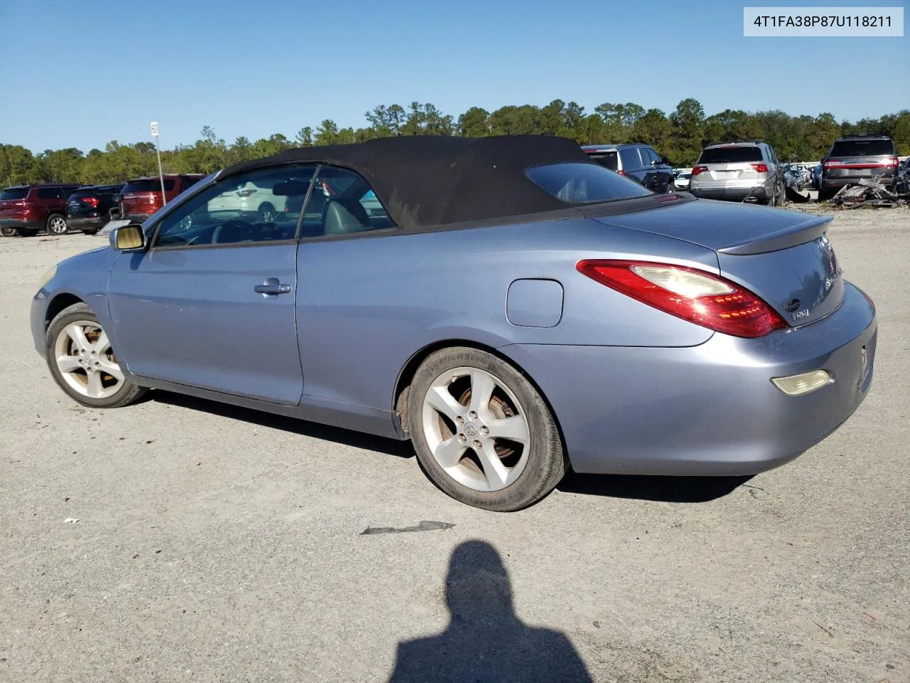 2007 Toyota Camry Solara Se VIN: 4T1FA38P87U118211 Lot: 80670244