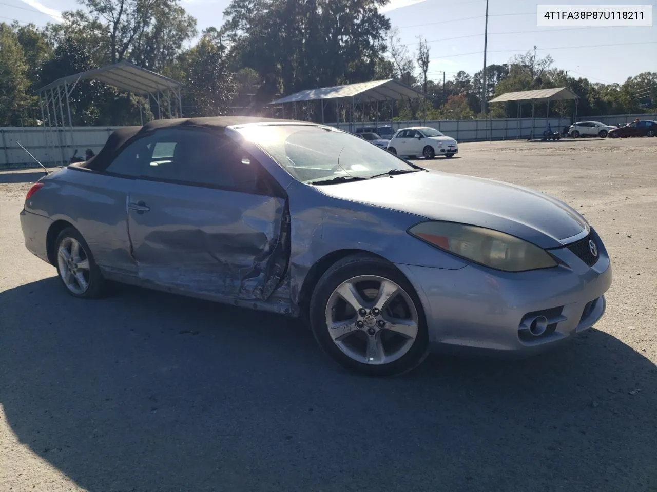 2007 Toyota Camry Solara Se VIN: 4T1FA38P87U118211 Lot: 80670244