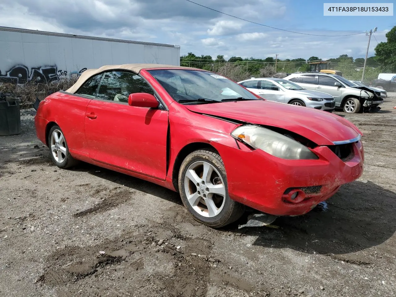 2008 Toyota Camry Solara Se VIN: 4T1FA38P18U153433 Lot: 54690154