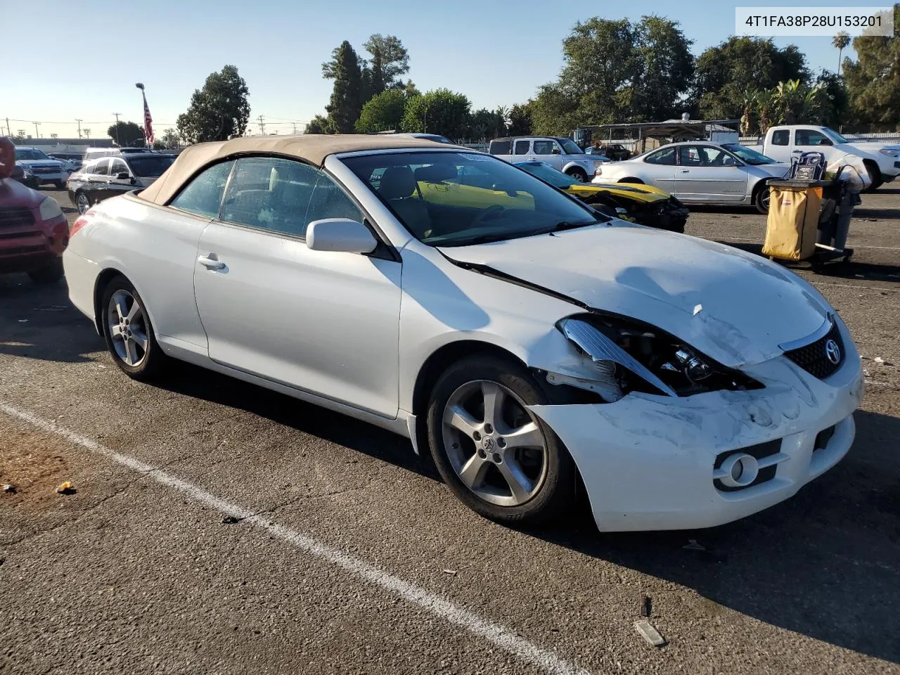 2008 Toyota Camry Solara Se VIN: 4T1FA38P28U153201 Lot: 65062274