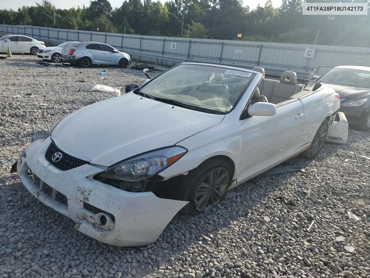 4T1FA38P18U142173 2008 Toyota Camry Solara Se