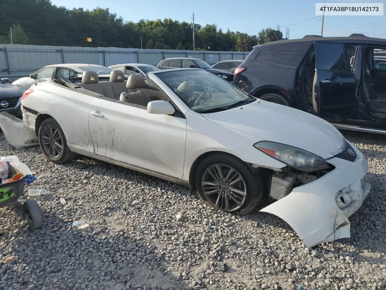 4T1FA38P18U142173 2008 Toyota Camry Solara Se