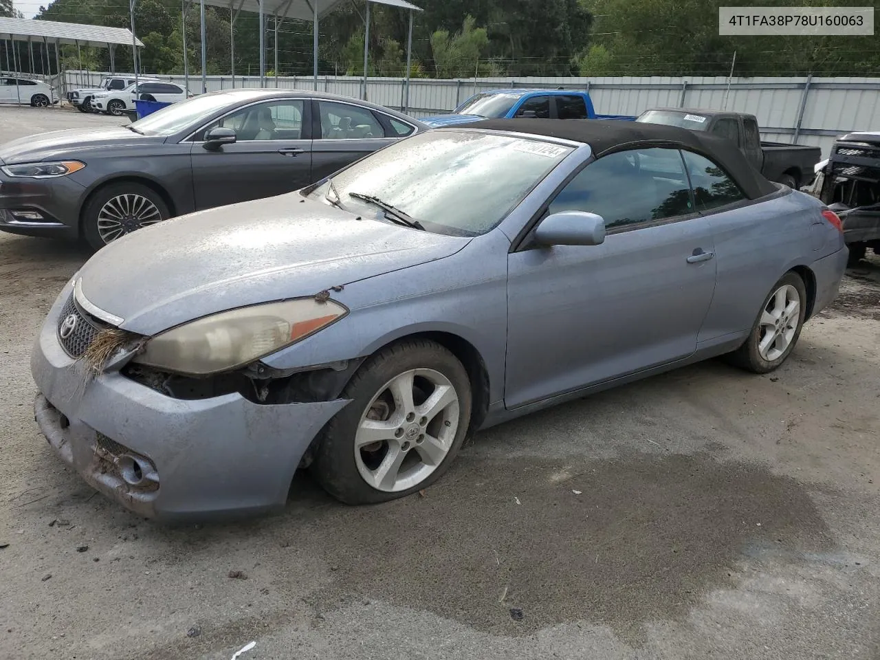 4T1FA38P78U160063 2008 Toyota Camry Solara Se