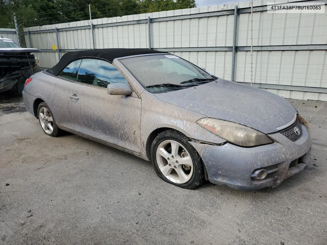 4T1FA38P78U160063 2008 Toyota Camry Solara Se