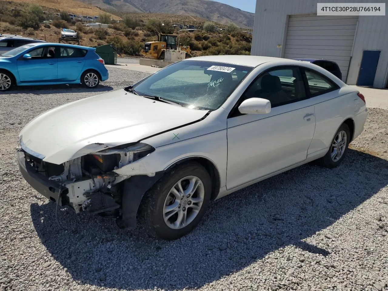 4T1CE30P28U766194 2008 Toyota Camry Solara Se