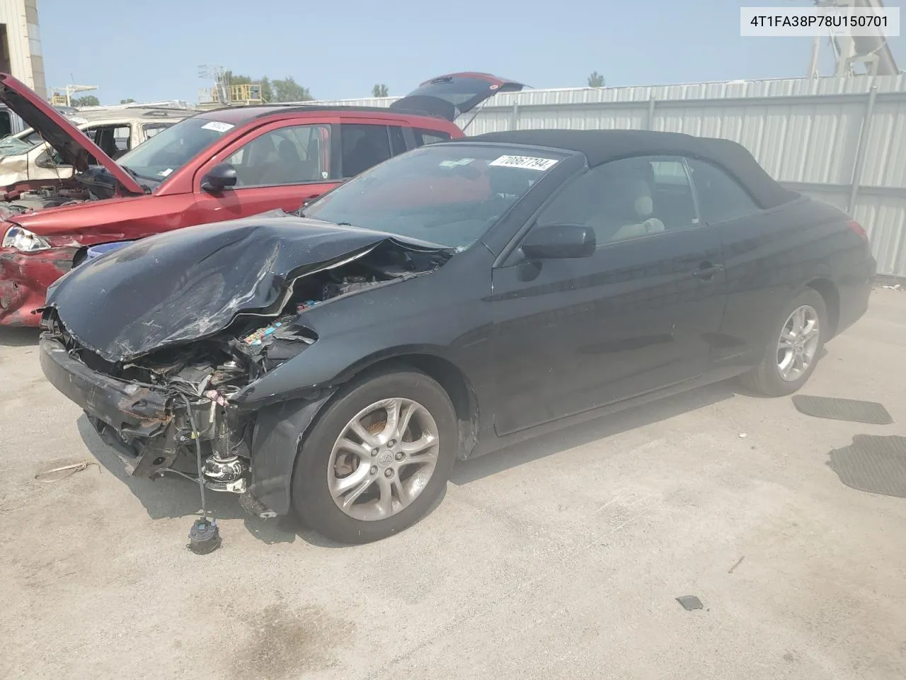 4T1FA38P78U150701 2008 Toyota Camry Solara Se