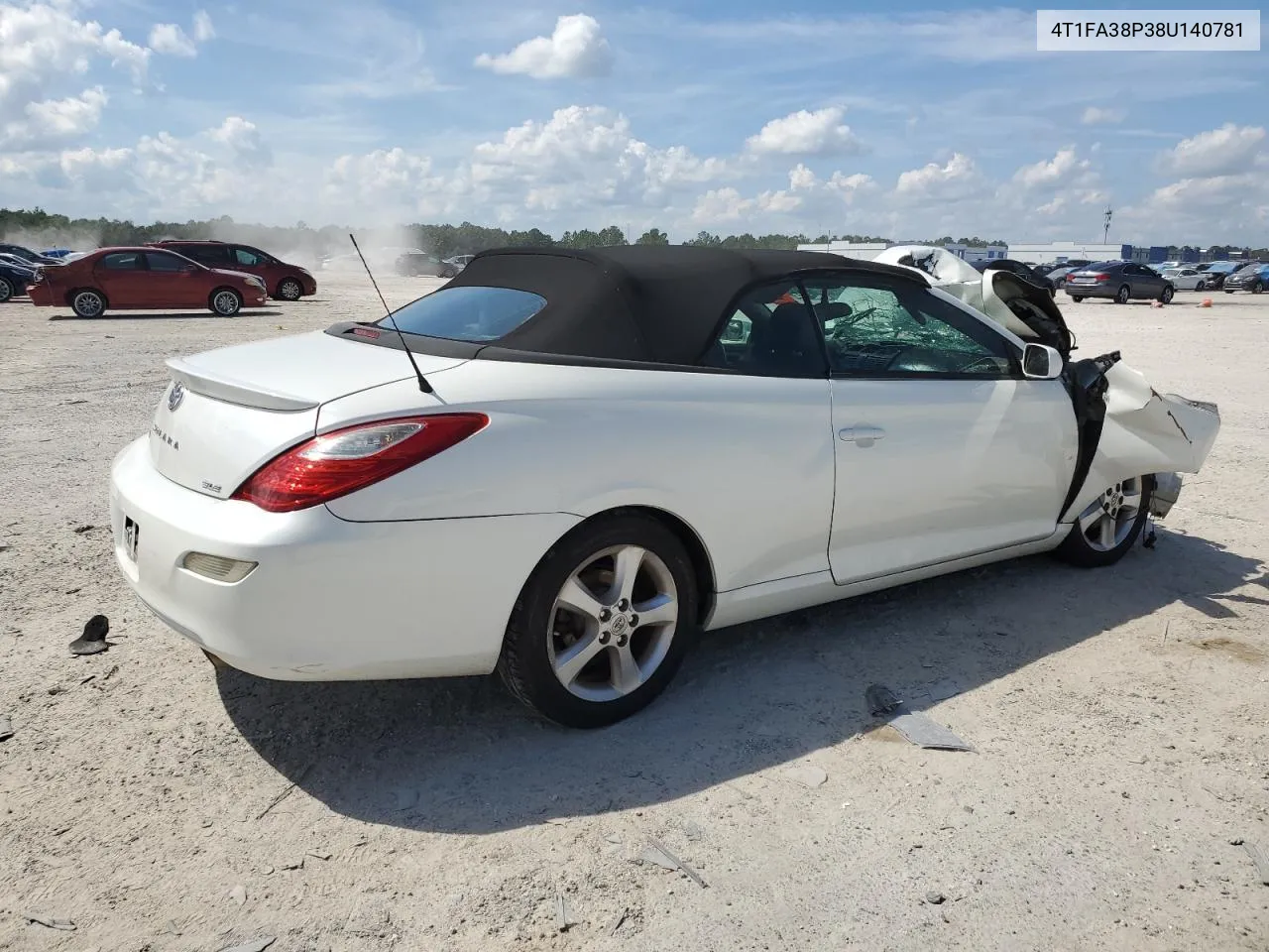 2008 Toyota Camry Solara Se VIN: 4T1FA38P38U140781 Lot: 72709094