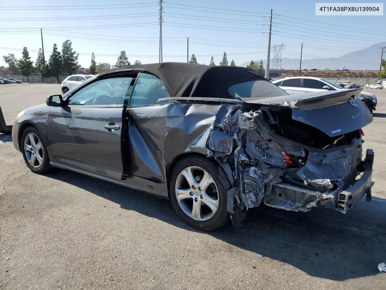 4T1FA38PX8U139904 2008 Toyota Camry Solara Se