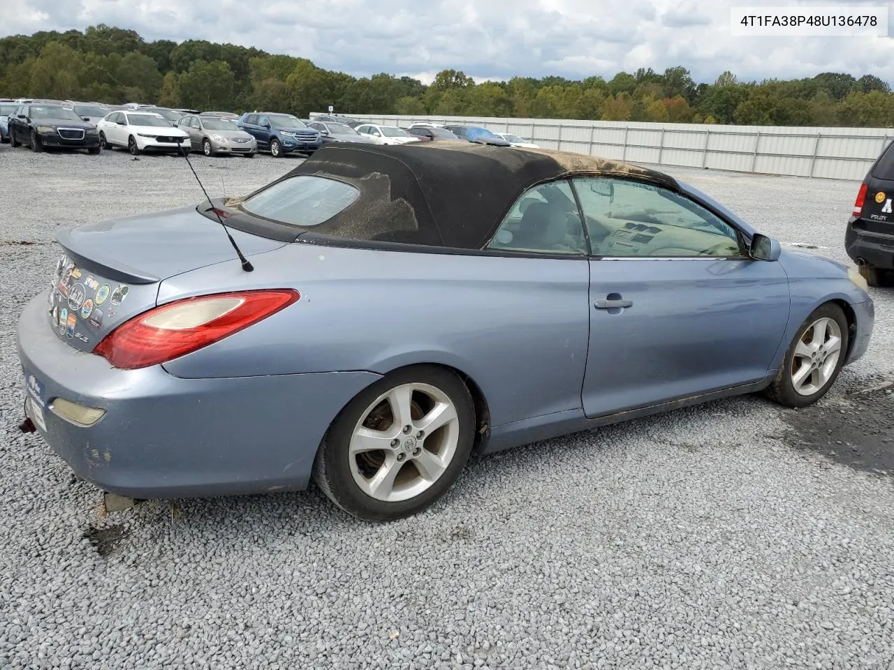 4T1FA38P48U136478 2008 Toyota Camry Solara Se