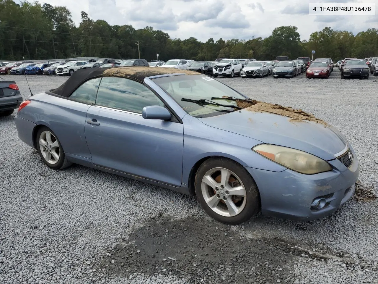 4T1FA38P48U136478 2008 Toyota Camry Solara Se