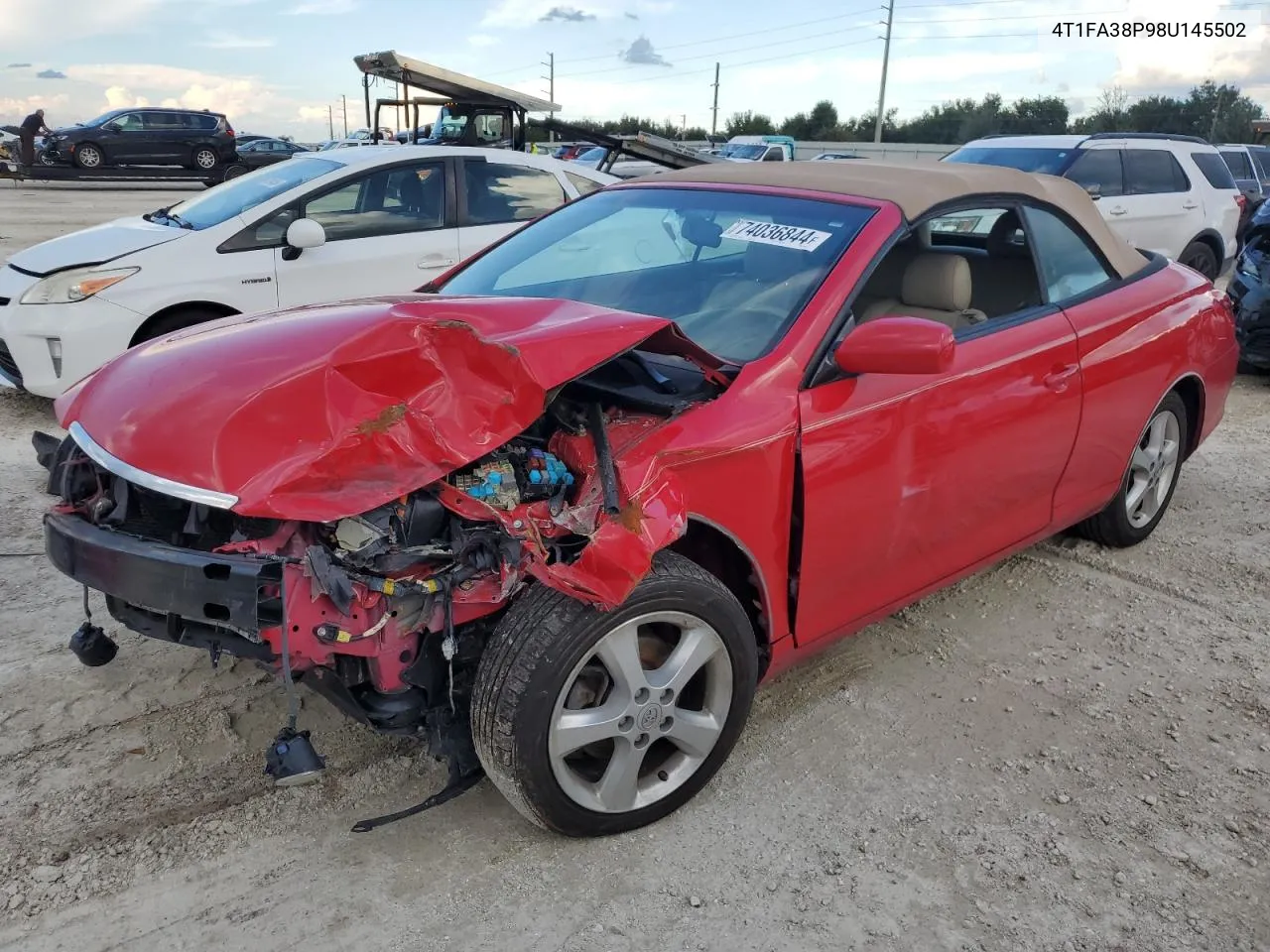 2008 Toyota Camry Solara Se VIN: 4T1FA38P98U145502 Lot: 74036844