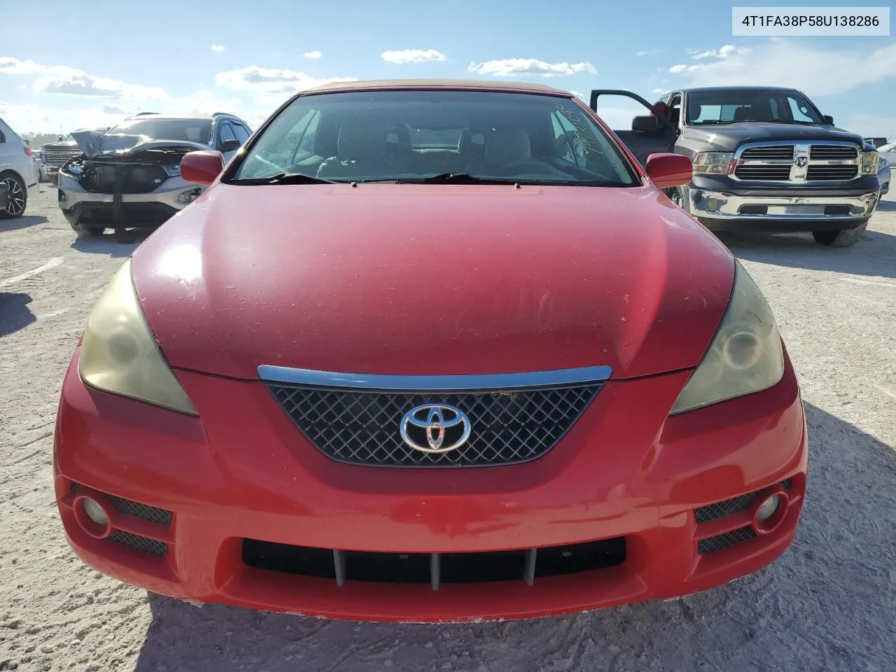 4T1FA38P58U138286 2008 Toyota Camry Solara Se