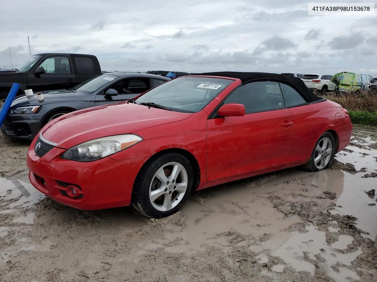 2008 Toyota Camry Solara Se VIN: 4T1FA38P98U153678 Lot: 74887114