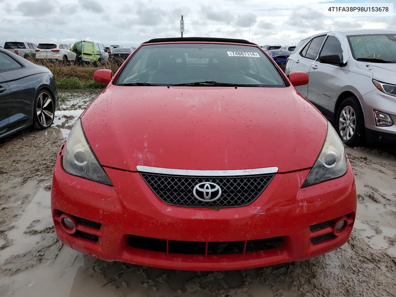 2008 Toyota Camry Solara Se VIN: 4T1FA38P98U153678 Lot: 74887114